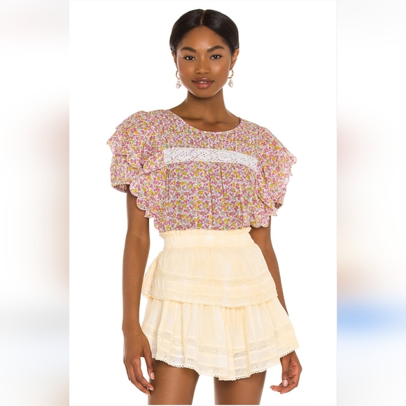 LoveShackFancy Floral Top - Picture 3 of 12